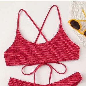 Rigid Red SHEIN bikini